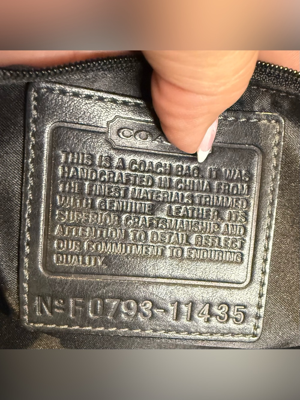 Coach Legacy Bleeker 2007 11435 Black Jaquard Black leather trim Matching Wallet - Picture 11 of 13